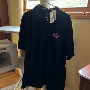 DryTec SIU Saluki black polo. Men’s Large